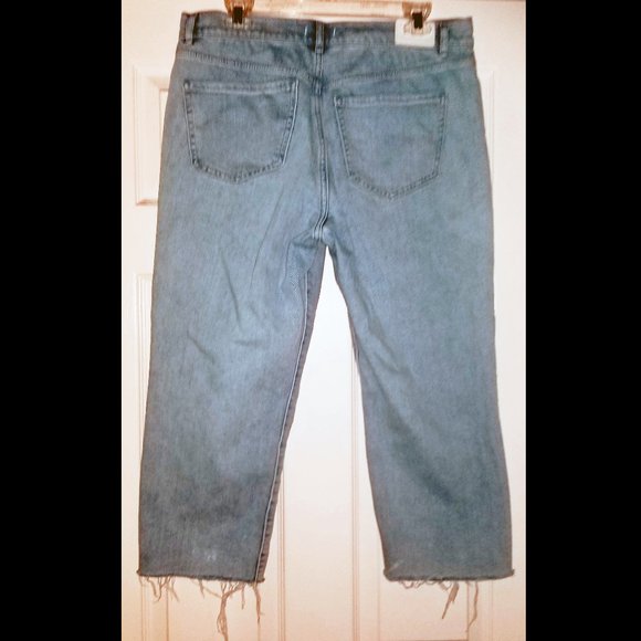 EXPRESS Super High Waisted Ripped Petite 8 fit like 10-12 - Picture 3 of 8